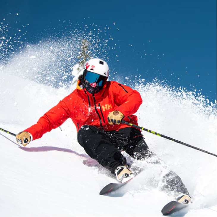 Man snowboarding