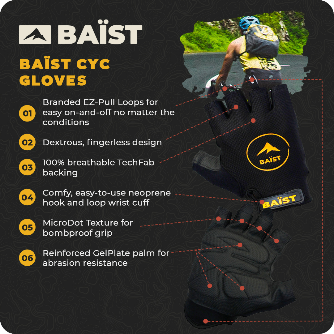 BAIST Fingerless Cycling Glove