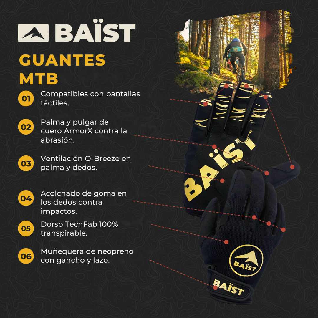 Guantes MTB BAÏST para hombre