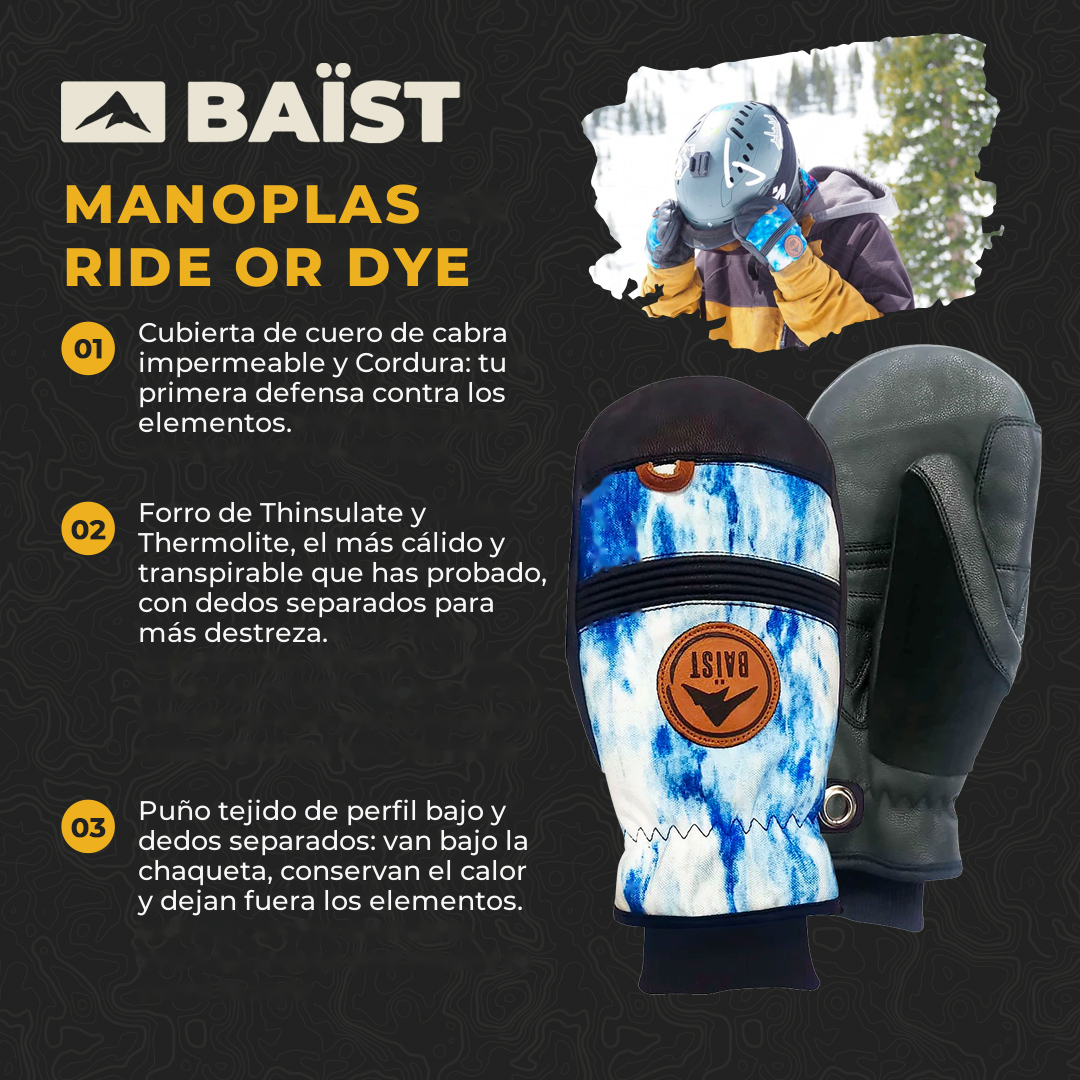 Manoplas para montar o teñir BAÏST para mujer