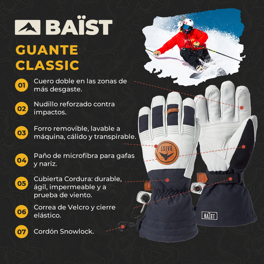 Guante clásico BAÏST para hombre